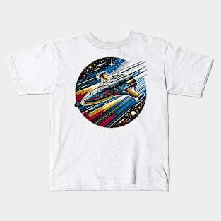 Future Spacecraft Quantum Tunneling Kids T-Shirt